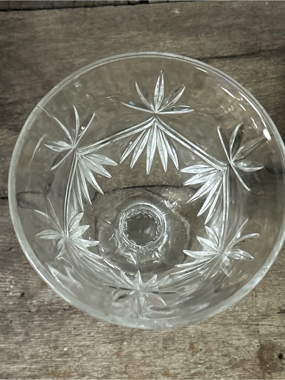 Vintage Shannon Crystal by Godinger Large Pedestal Goblet
